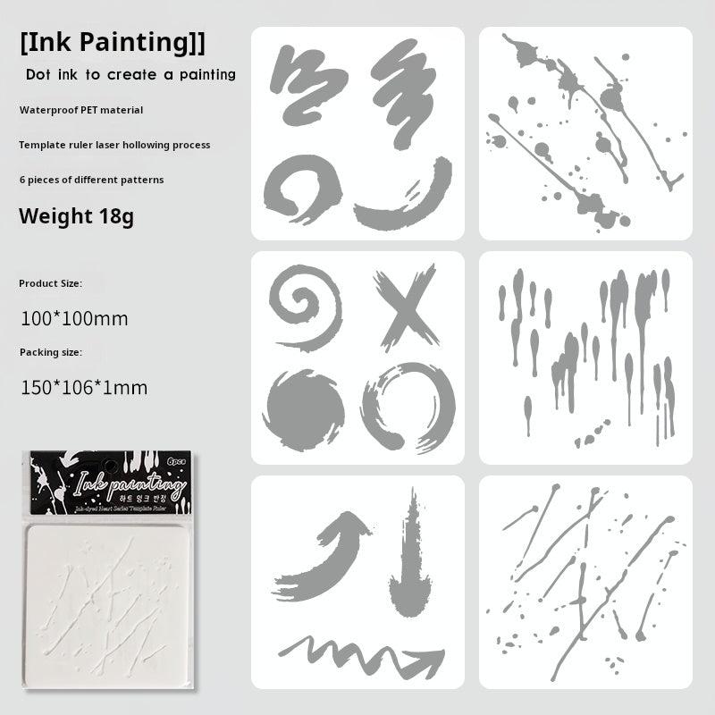 Ink stencil -6Pcs each pack