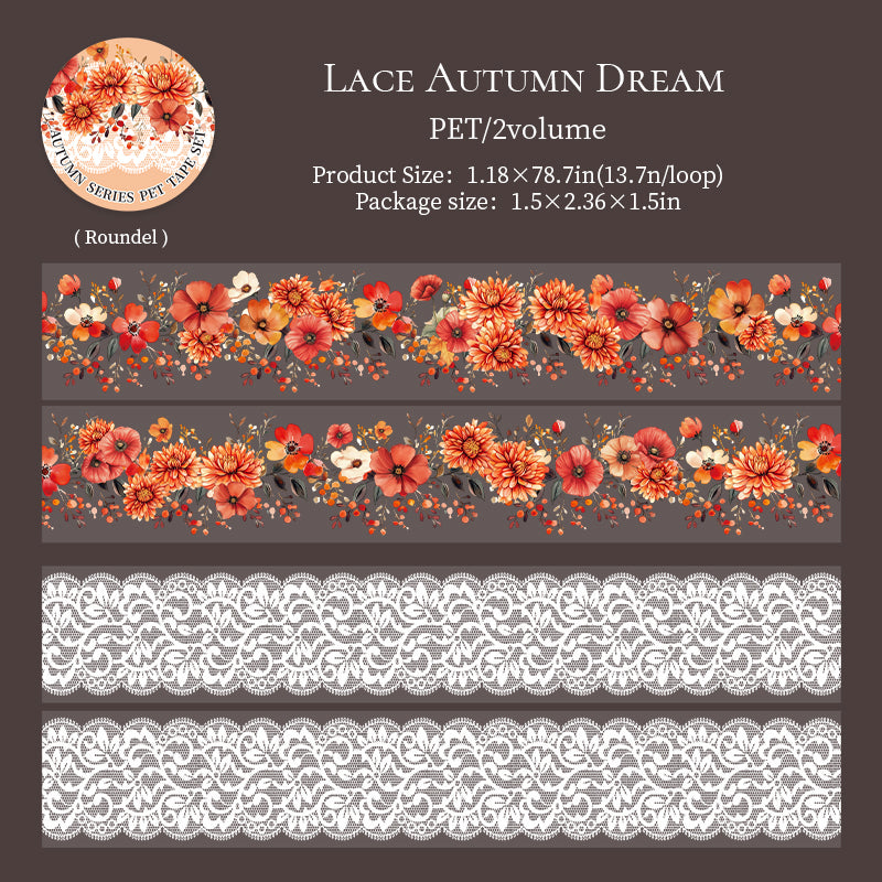 Autumn PET tape -5cm/5cm*2m