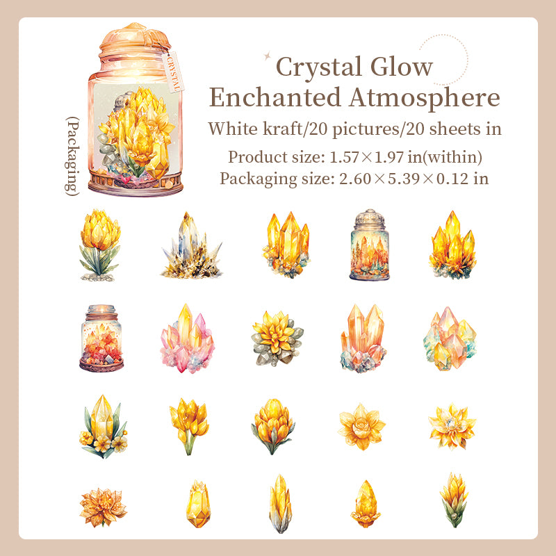 Crystals Solid Sticker -20Pcs each pack