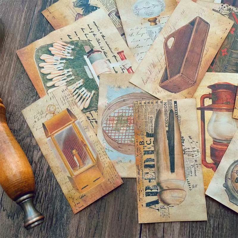 Vintage Antiques Hand-Dyed Paper -19Pcs each pack