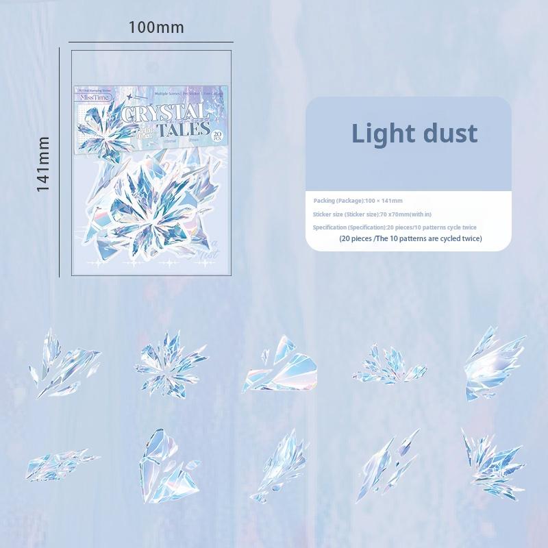 Broken crystal PET sticker -20Pcs each pack