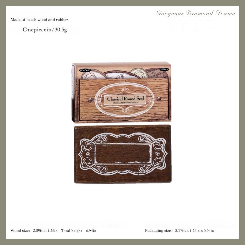 Ornate label frame stamp – view 7
