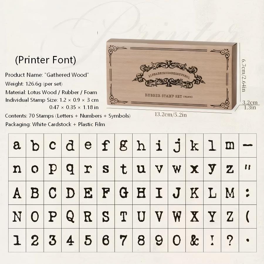 Wooden Letter stamp
