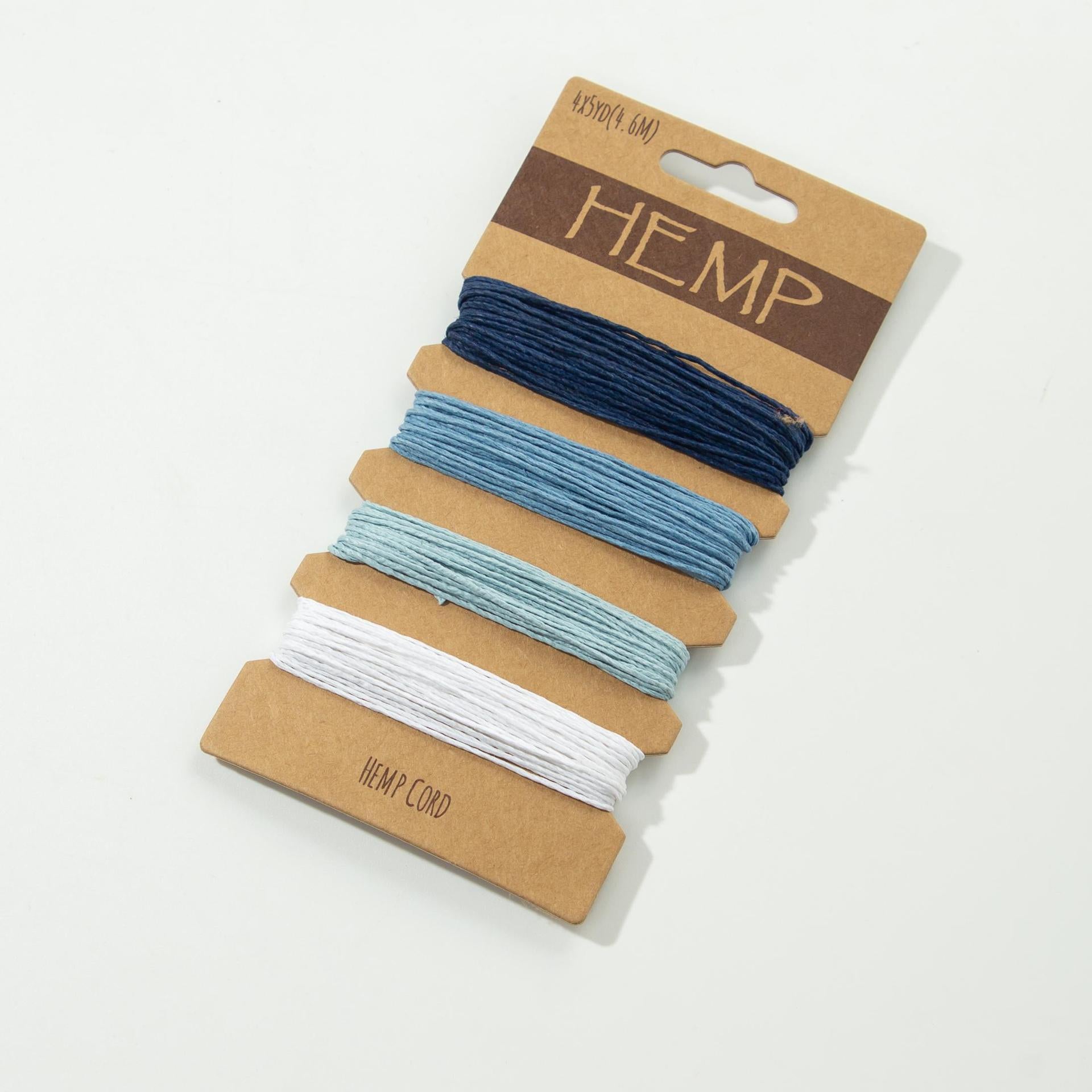 Colored waxed hemp rope