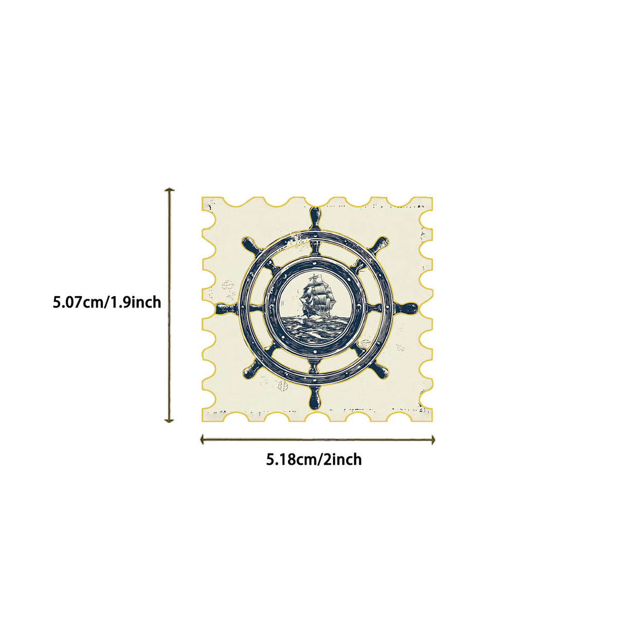 Sticker size