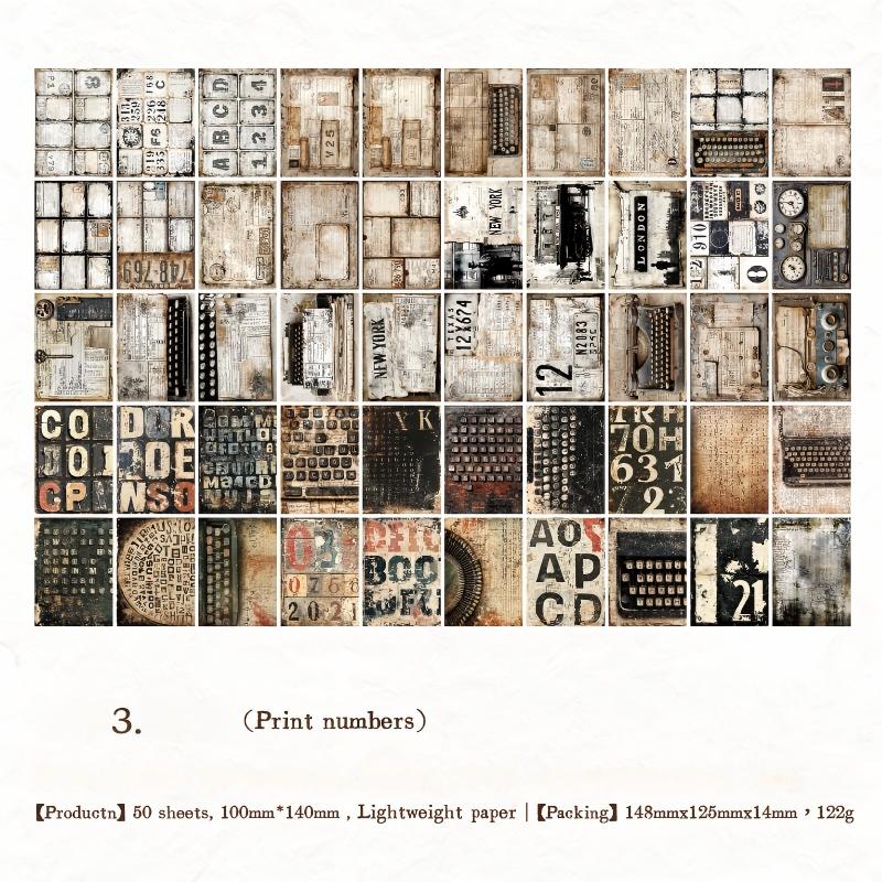 Vintage paper -100Pcs each pack