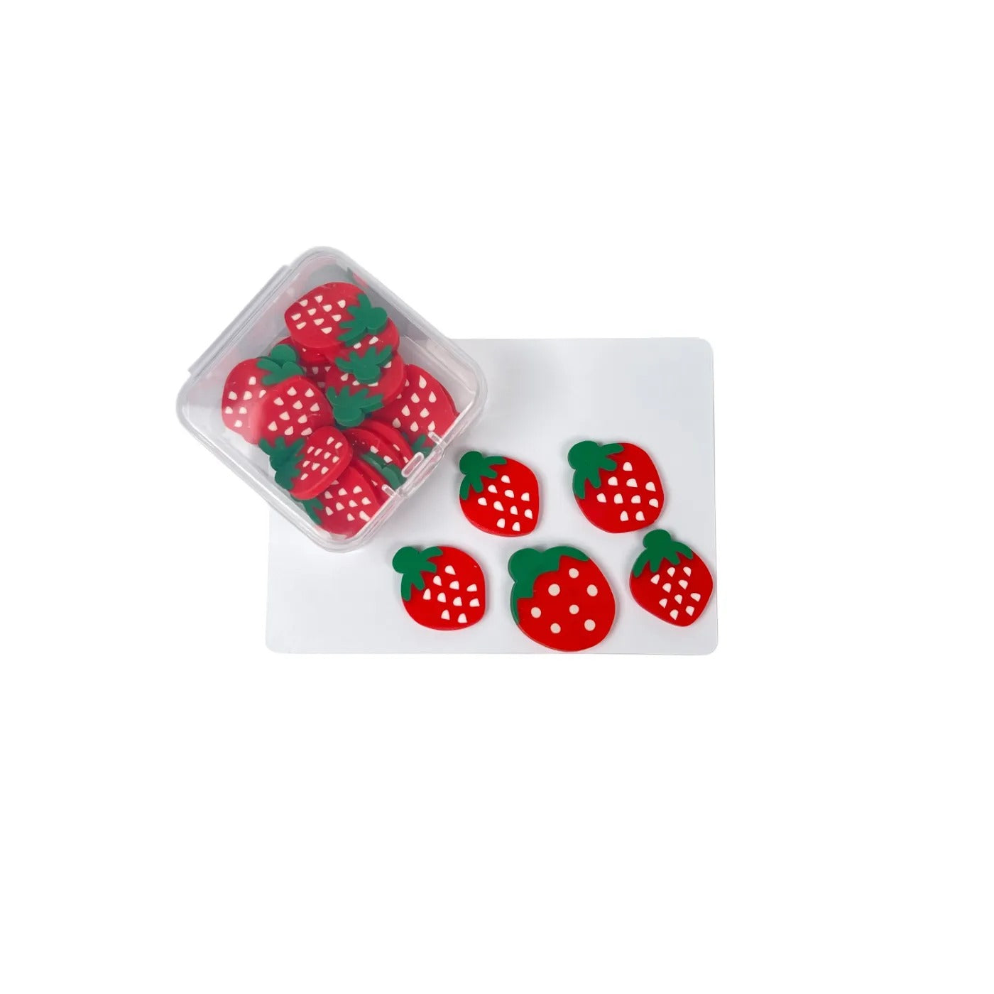 Soft clay fruit slices about 2cm