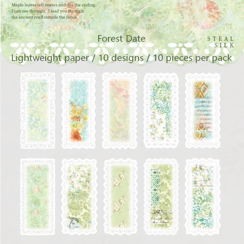Vintage die cut Lace Paper -10Pcs each pack