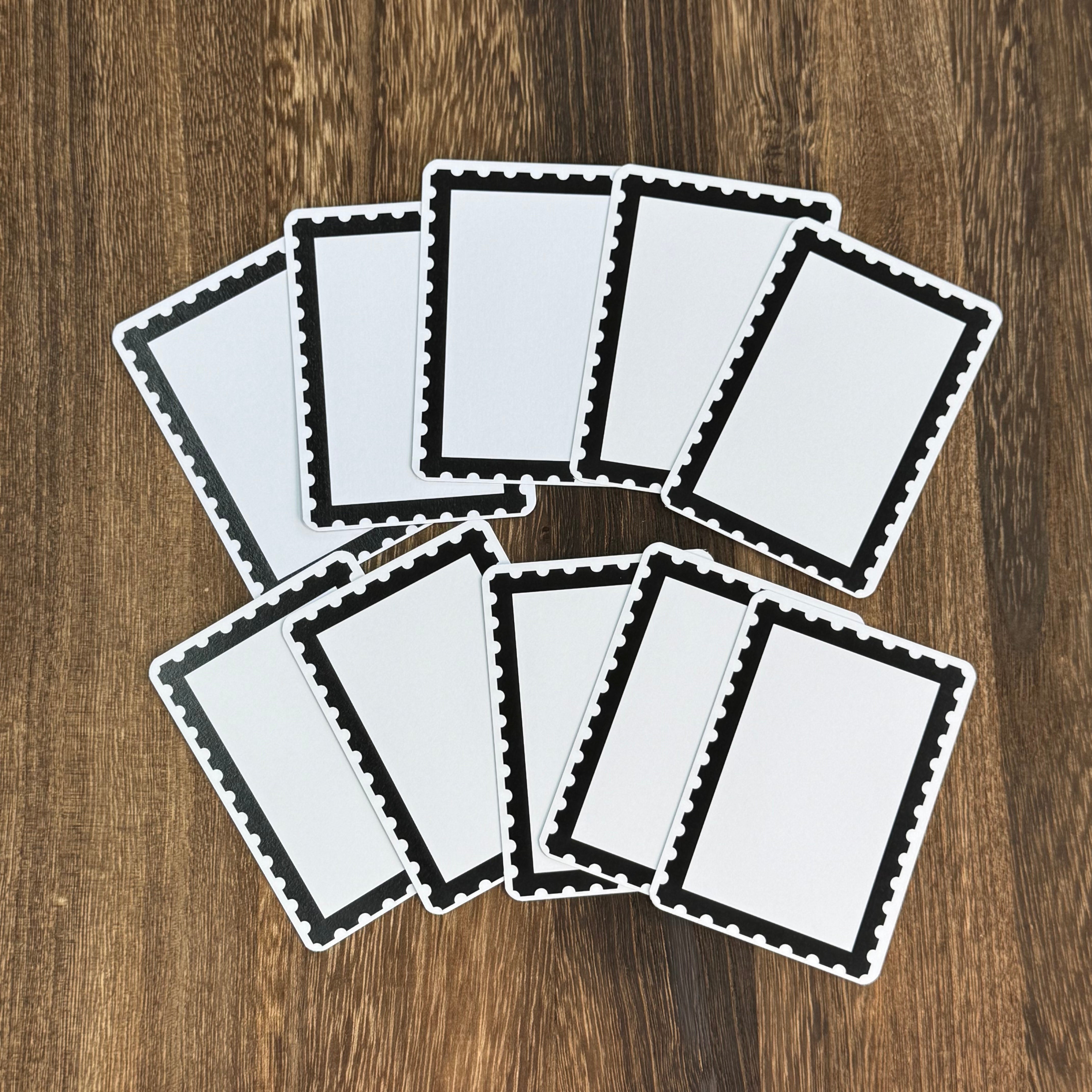 Black and white ATC card pack