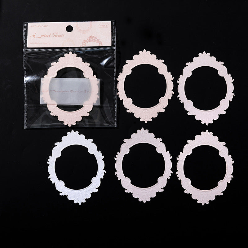 Vintage Embossed die cut cardstock -10Pcs each pack