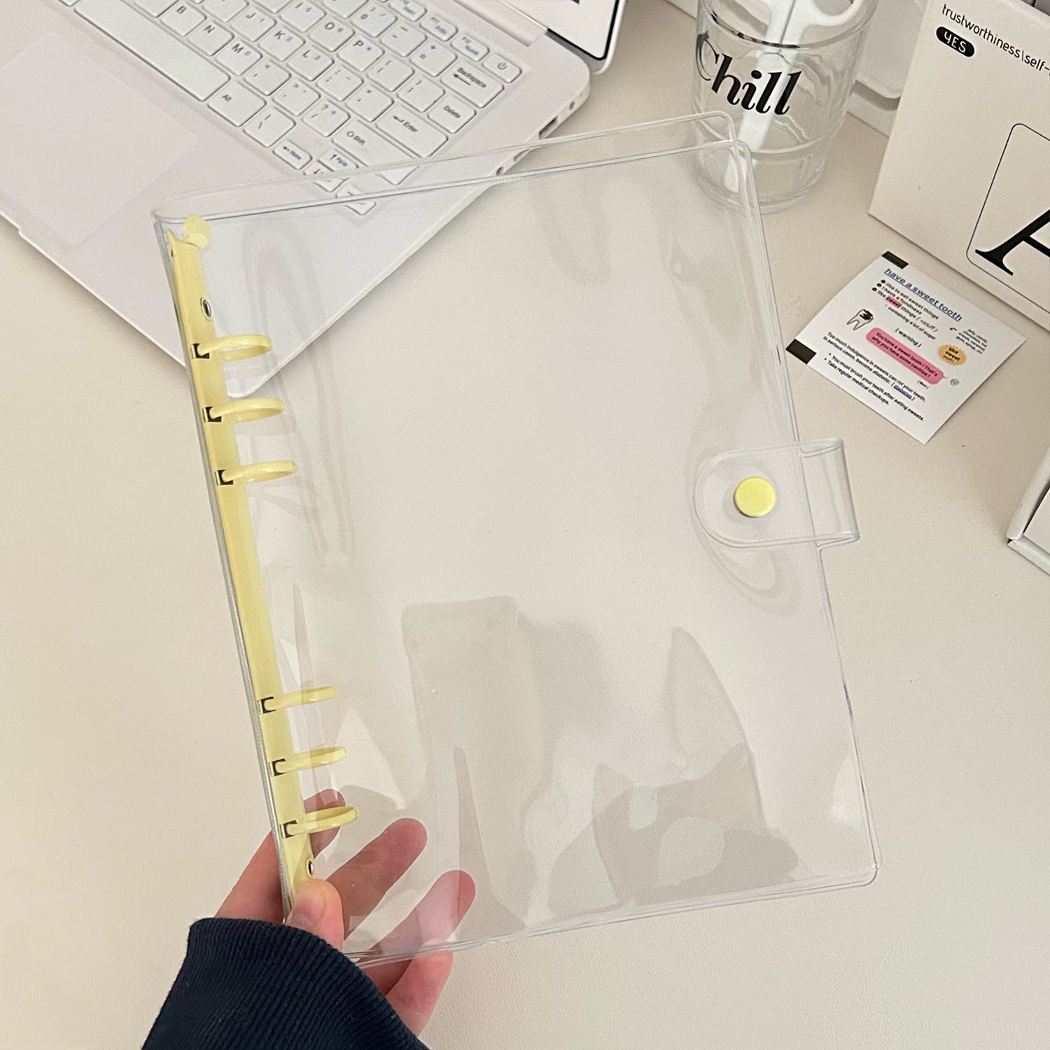 A5 clear binder, Clear PVC Refillable *not contain insert pages