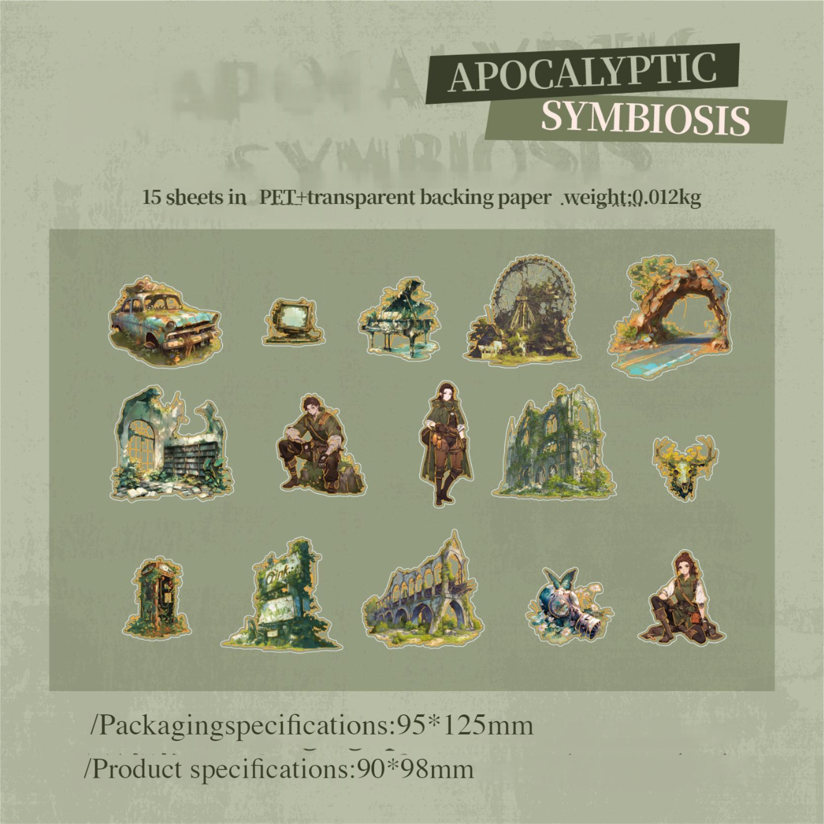 Wasteland Notes PET sticker -15Pcs each pack