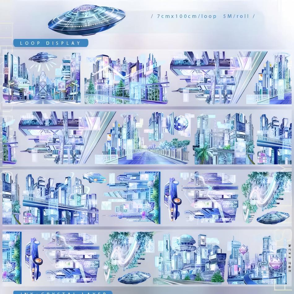 City of the Future PET Tape (7 x 100 cm) 1 loop