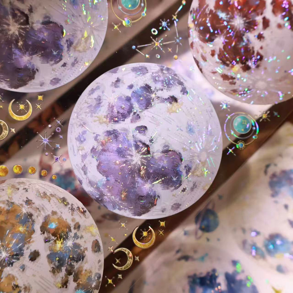 Planet tape close-up