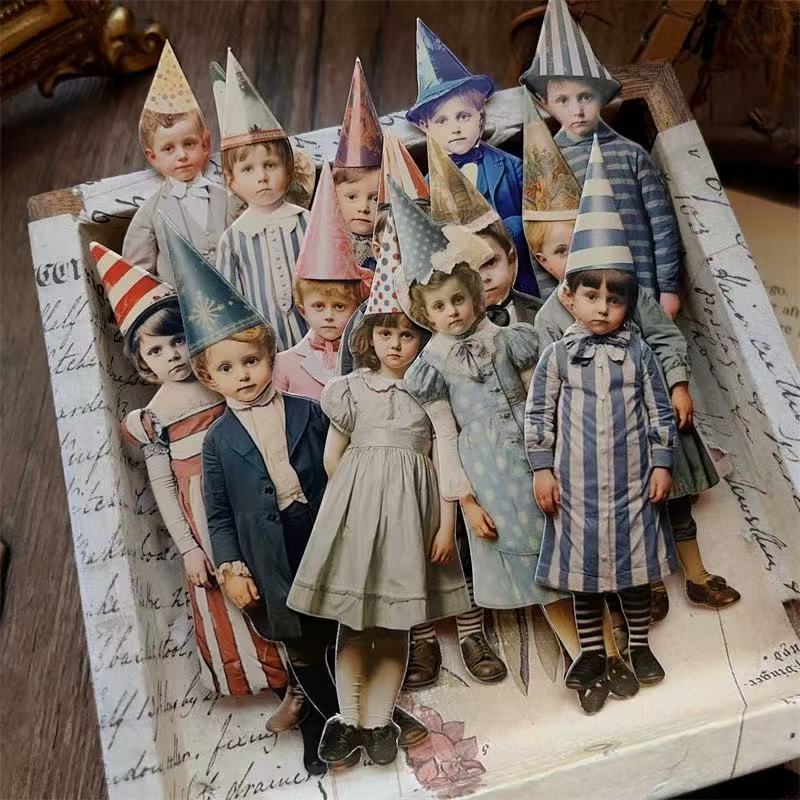 Vintage Party kids cardstock -15Pcs each pack