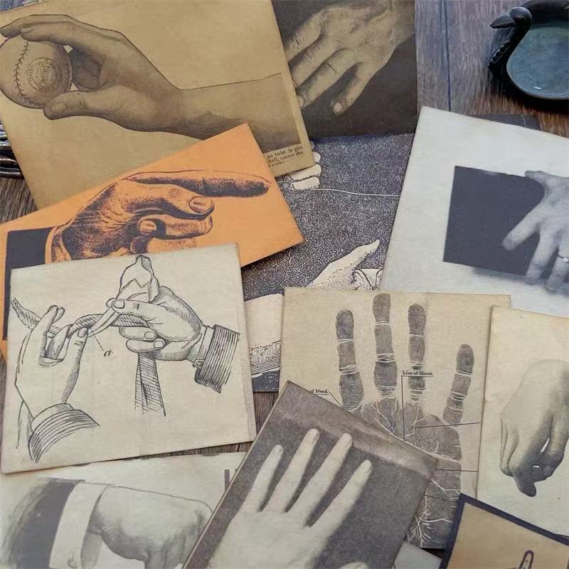 Pointing hand paper