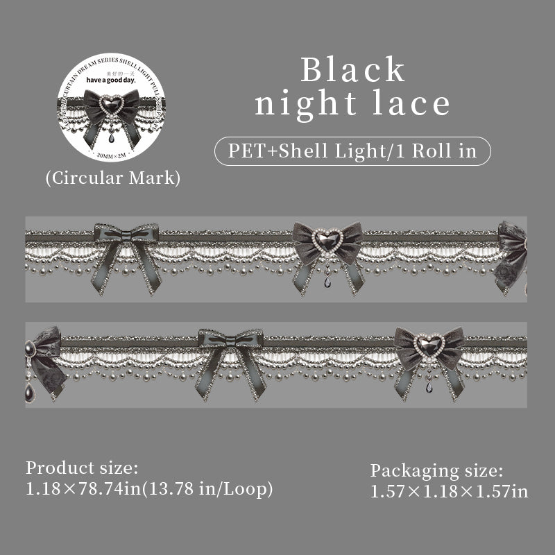1007 Lace Bead Curtain PET tape -3cm*2m
