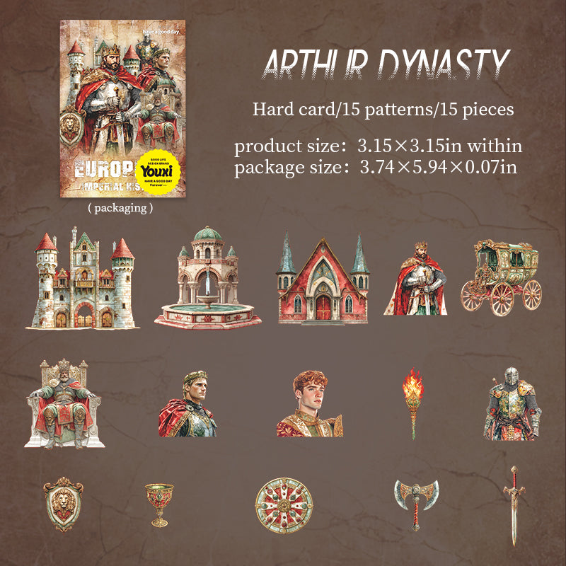 Vintage myth cardstock Sticker -15Pcs each pack