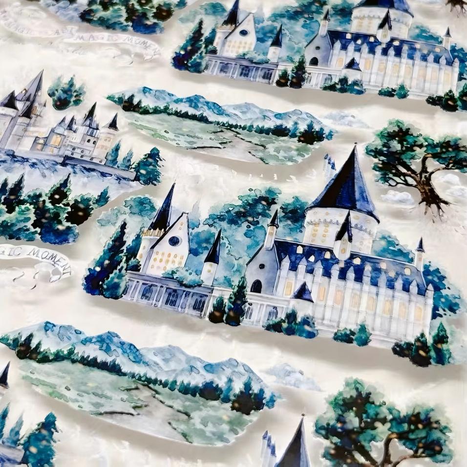 Night Firefly Castle PET Tape (7.5 x 125 cm) 1 loop