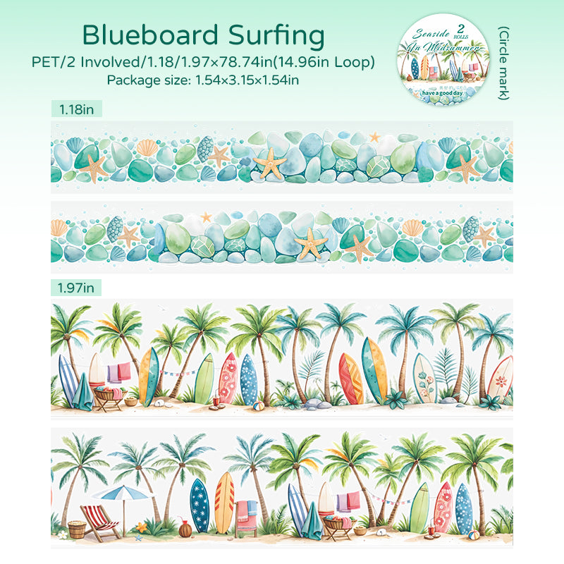 The seaside in midsummer PET tape -3CM/5CM*2M