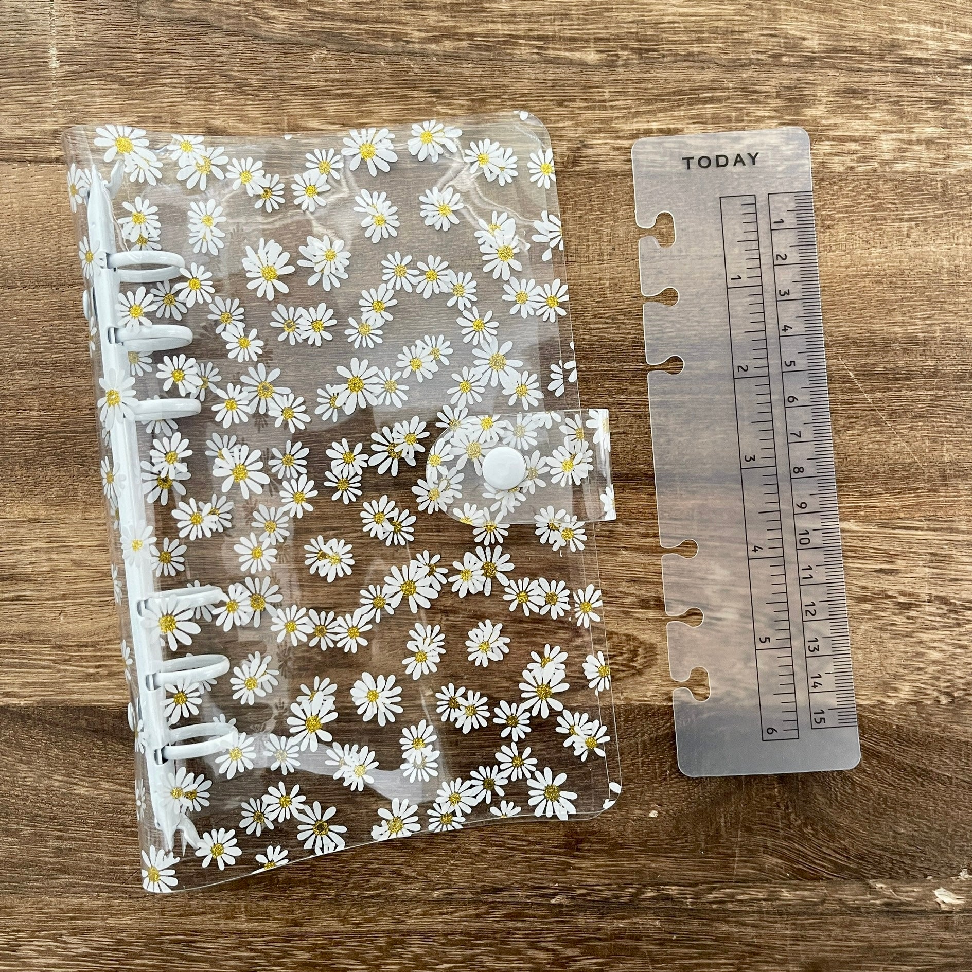 A6 Clear daisy binder journal *Not include inner pages