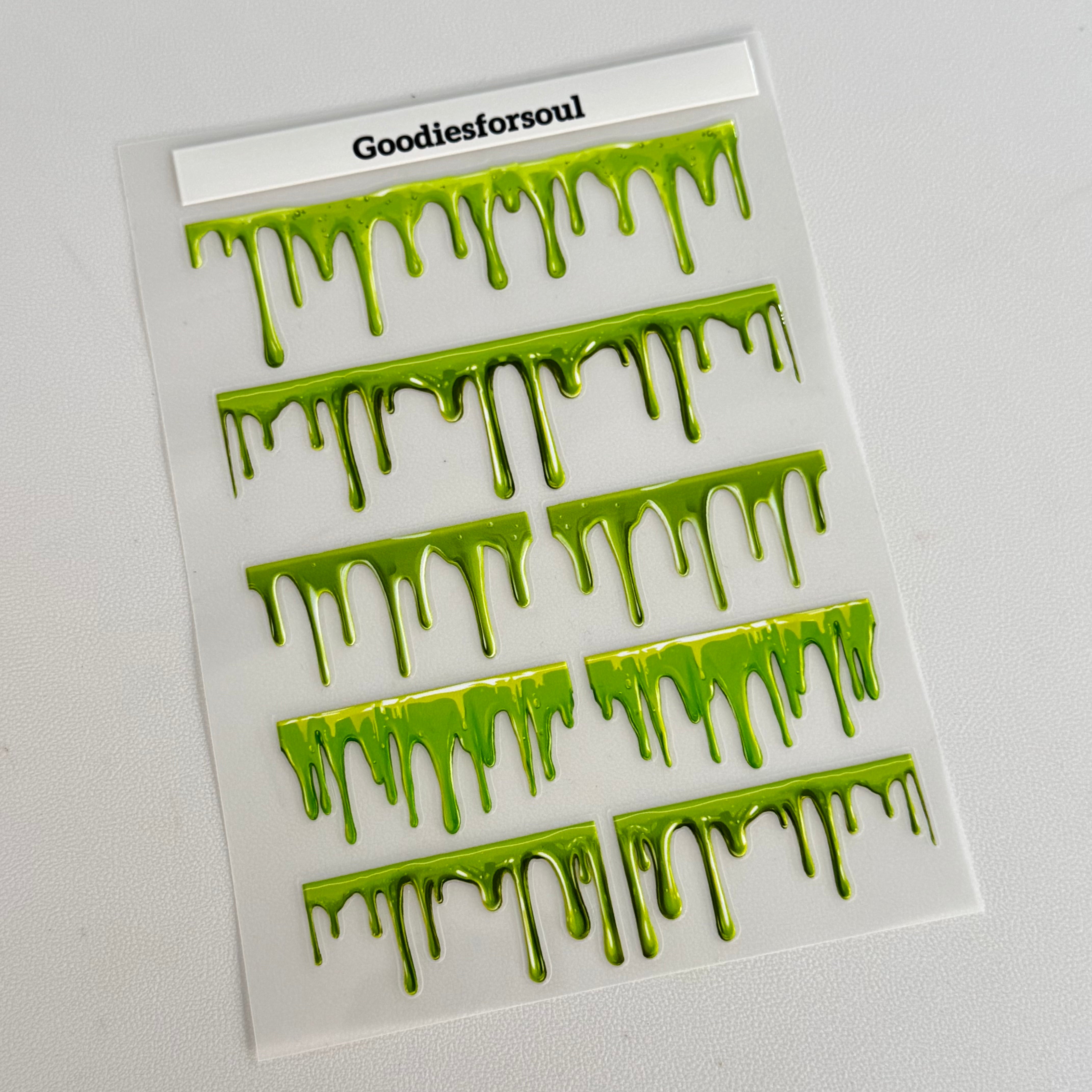 3D dripping sticker 15.5*21 Cm -1Pcs each pack