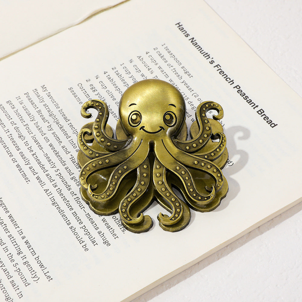 Vintage metal octopus clip
