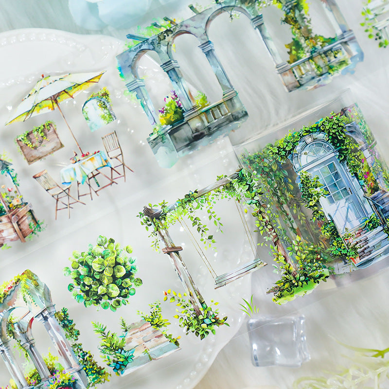 T-112- Green corridor PET tape -5.5CM*2M
