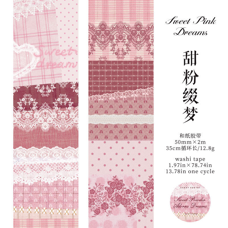 Lace Imprint Washi Tape (5cm x 2m)