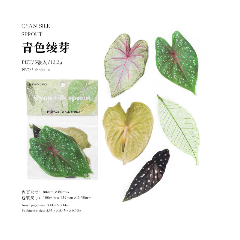 Plants and Animals PET Bookmark -10Pcs each pack