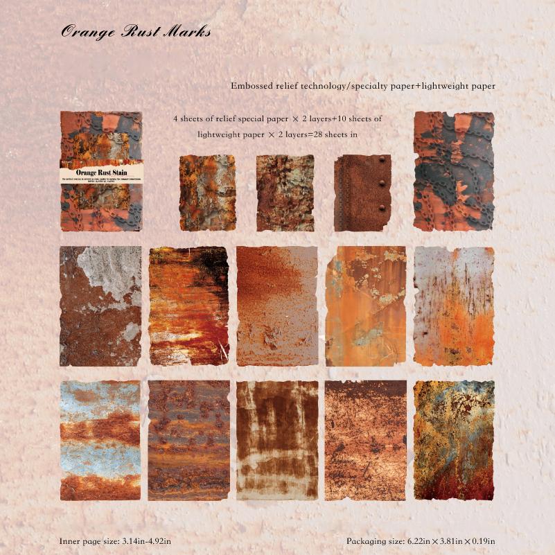 Rust paper -28Pcs each pack