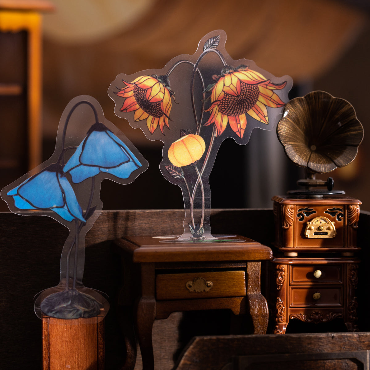 Lamps in scene