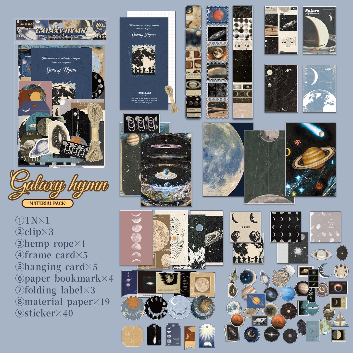 Time Silhouette Vintage Mix Pack -80Pcs each pack