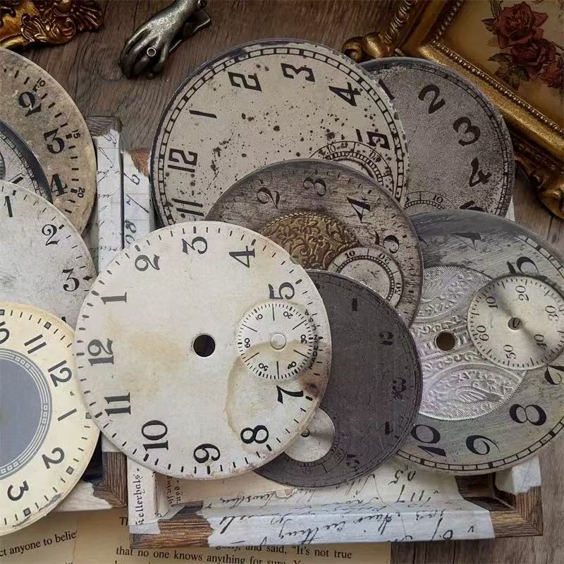Vintage Clock dial Cardstock -12Pcs each pack