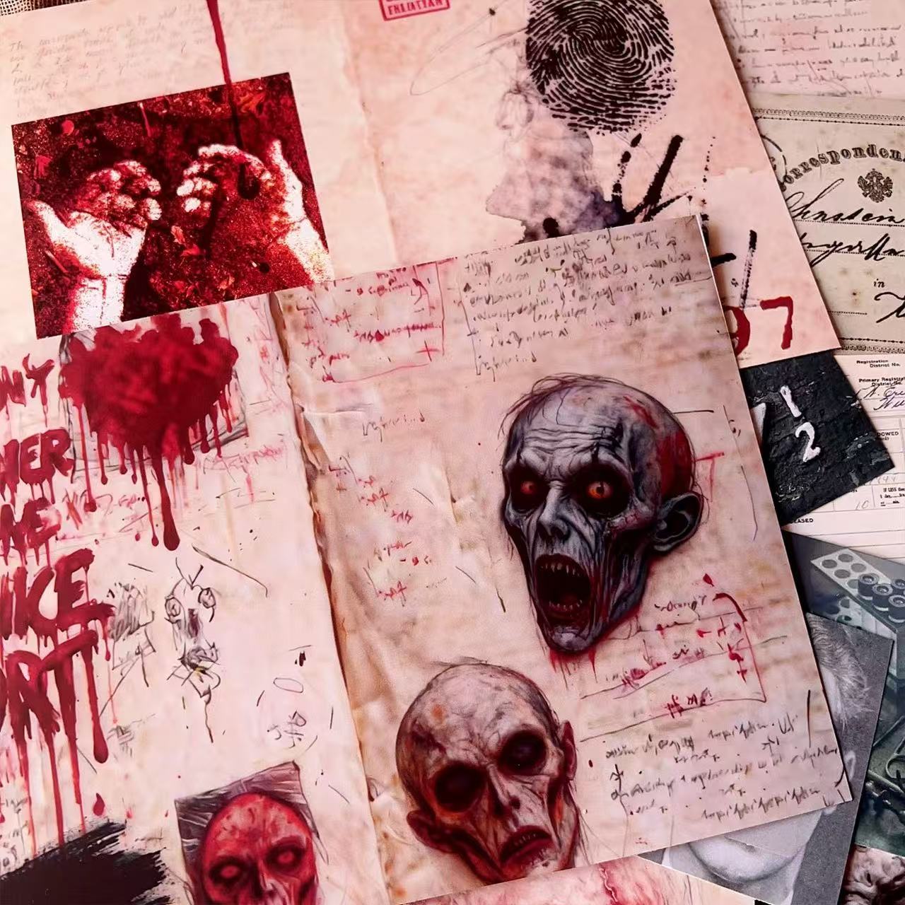 A4 size The Mad Doctor's Remains Style paper 4 pcs
