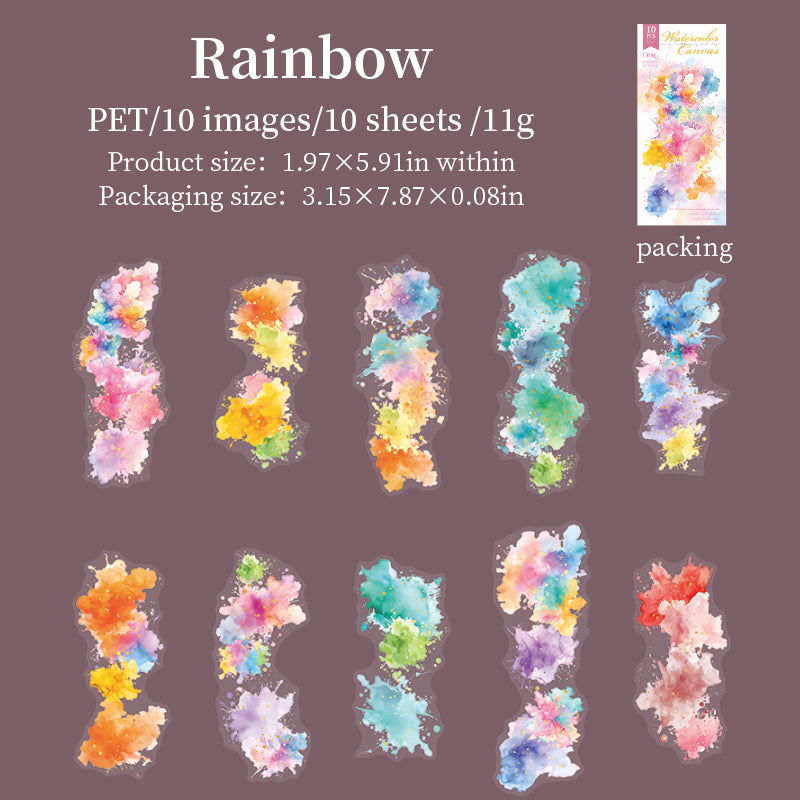 S-15-Small Garden Fragrance Path Series Sticker-2Pcs ĉiu pako