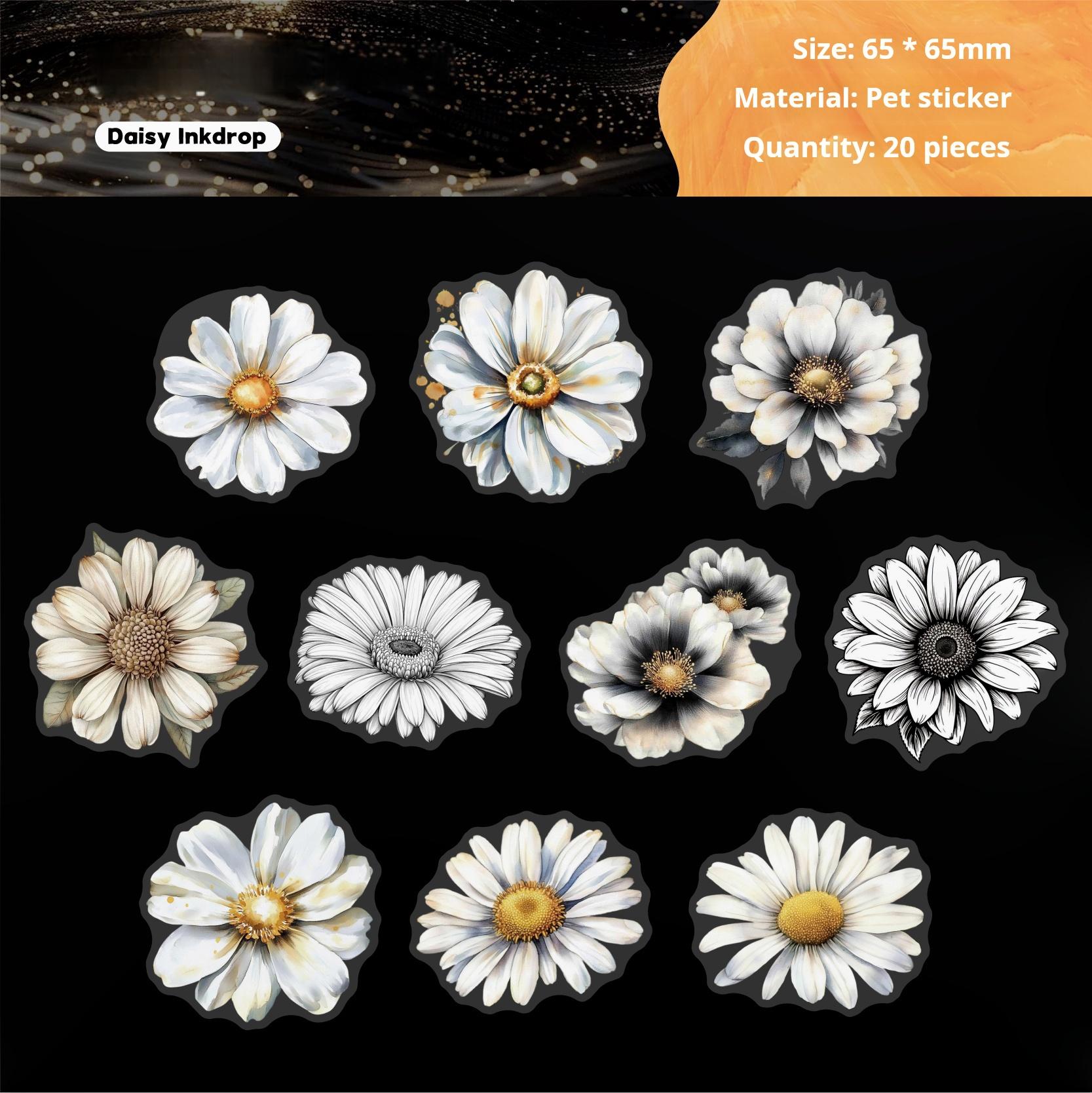 Ink bloom PET Sticker -20Pcs each pack