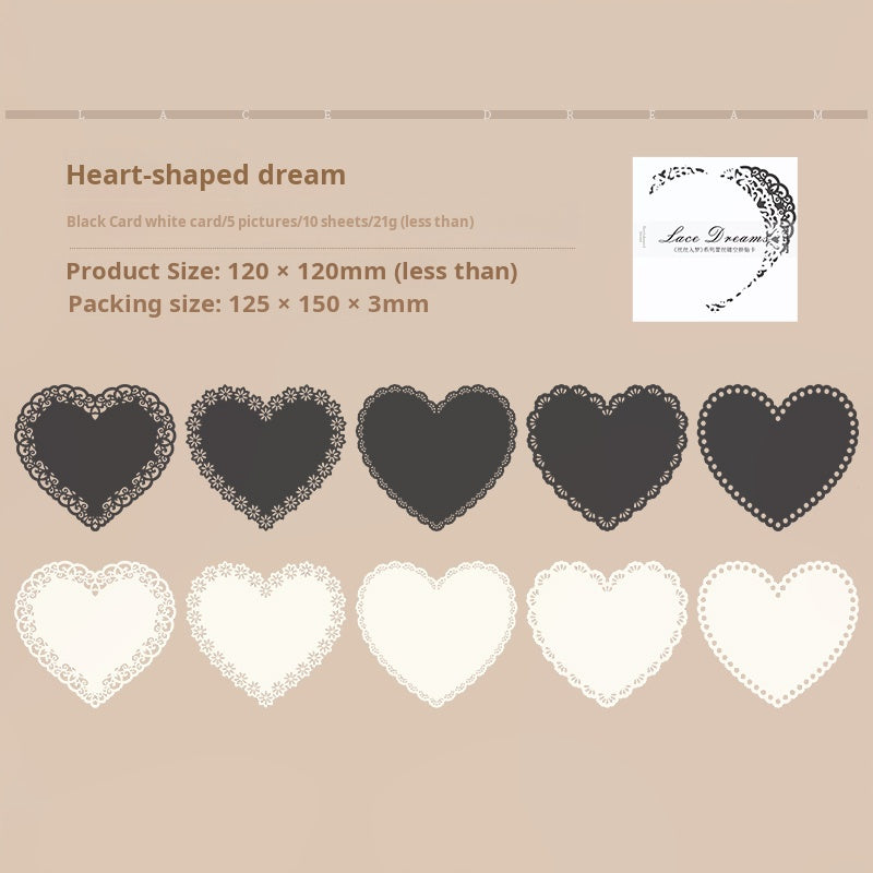 0527 Lace die-cut Paper -10Pcs each pack