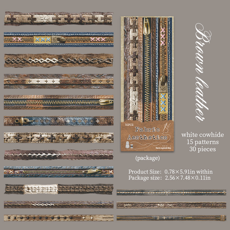 Fabric Aesthetics Solid Sticker -30Pcs each pack