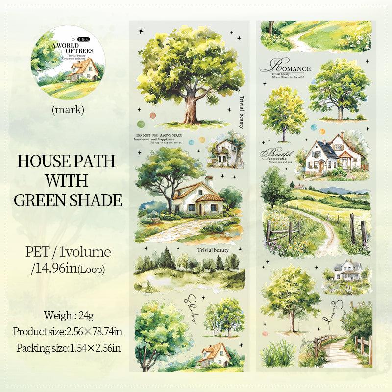 Woods scenery PET tape -6.5cm*2M