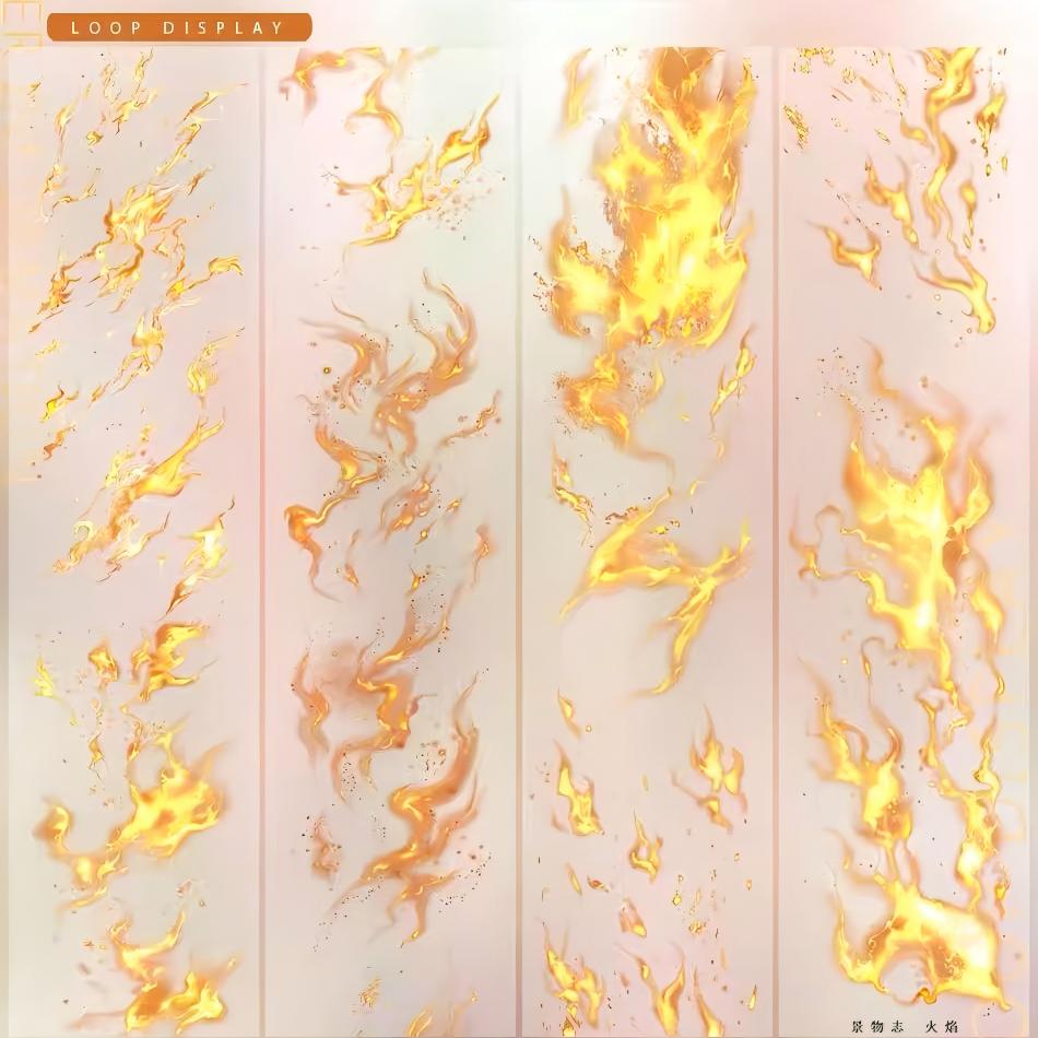 Flame PET Tape (6 x 95 cm) 1 loop