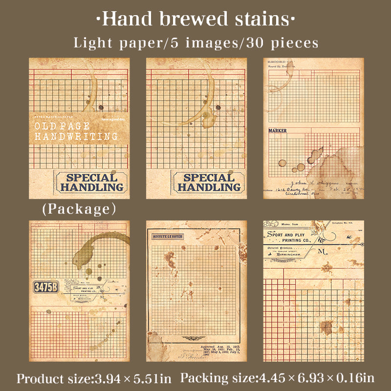 Vintage paper -30Pcs each pack