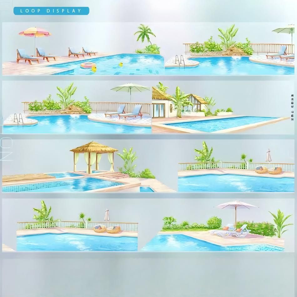 Vacation Pool PET Tape (7 x 118 cm) 1 loop