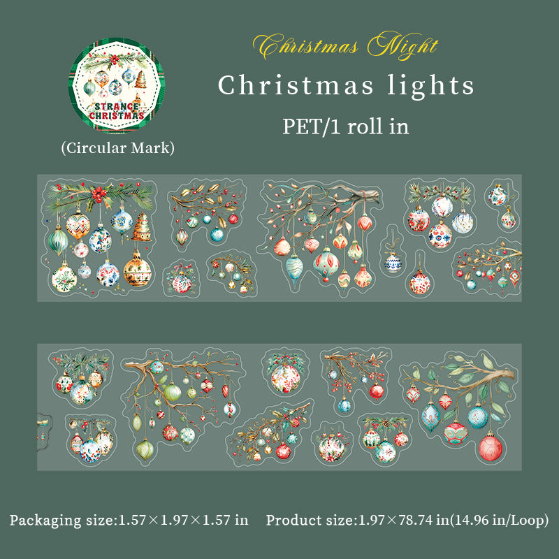 Strange Christmas Eve PET tape -5cm*2m