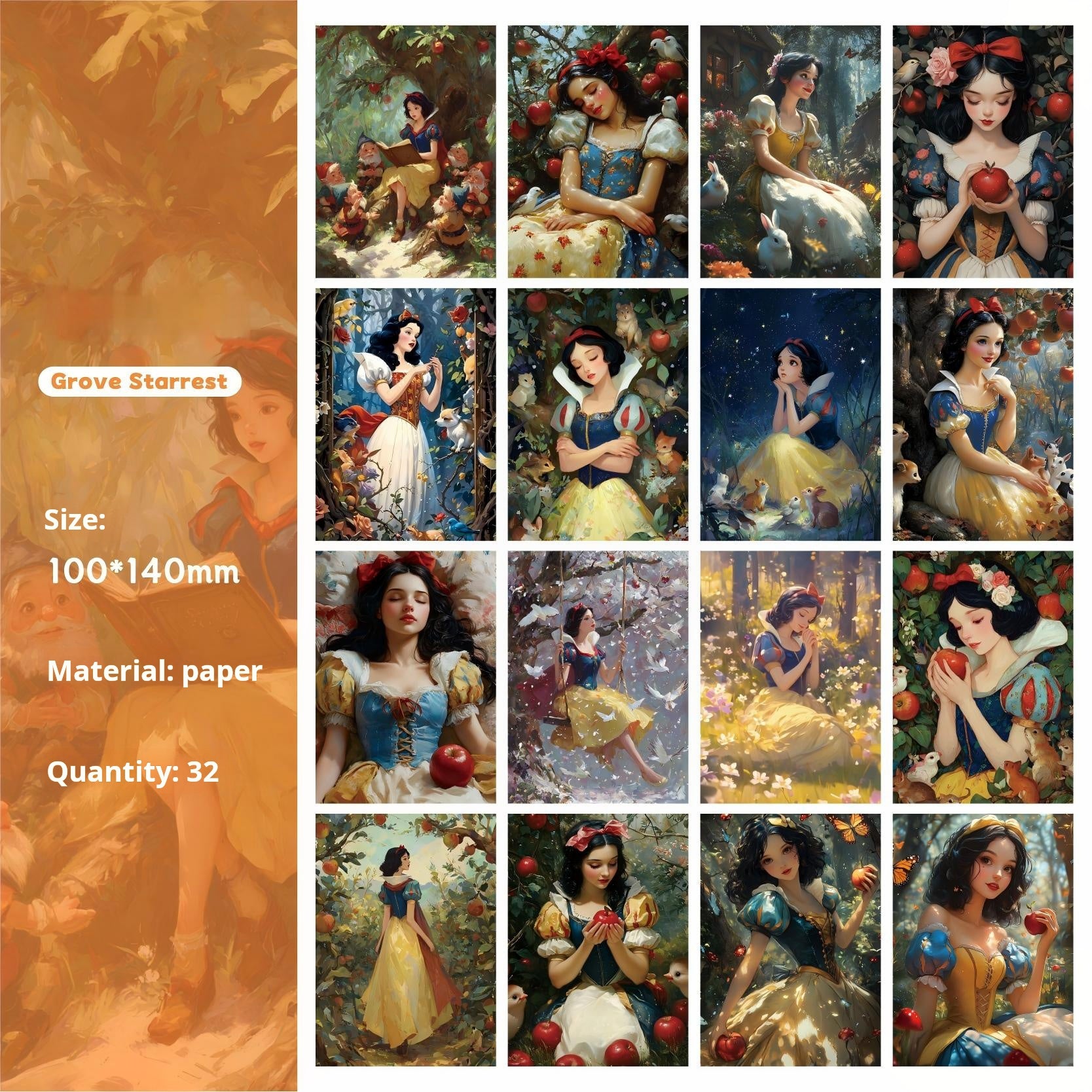 Fairy tales paper -32Pcs each pack