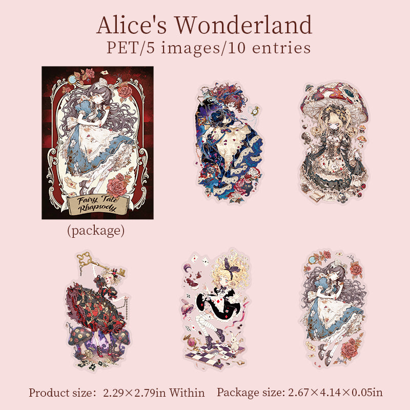 Fairy Tale Rhapsody PET Stickers -20Pcs each pack