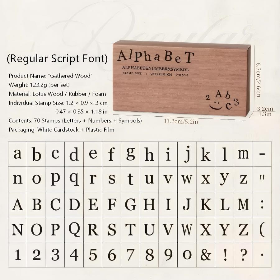 Wooden Letter stamp