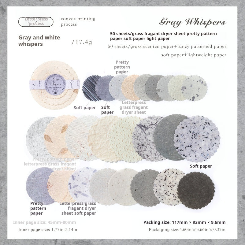 Round paper -50Pcs each pack