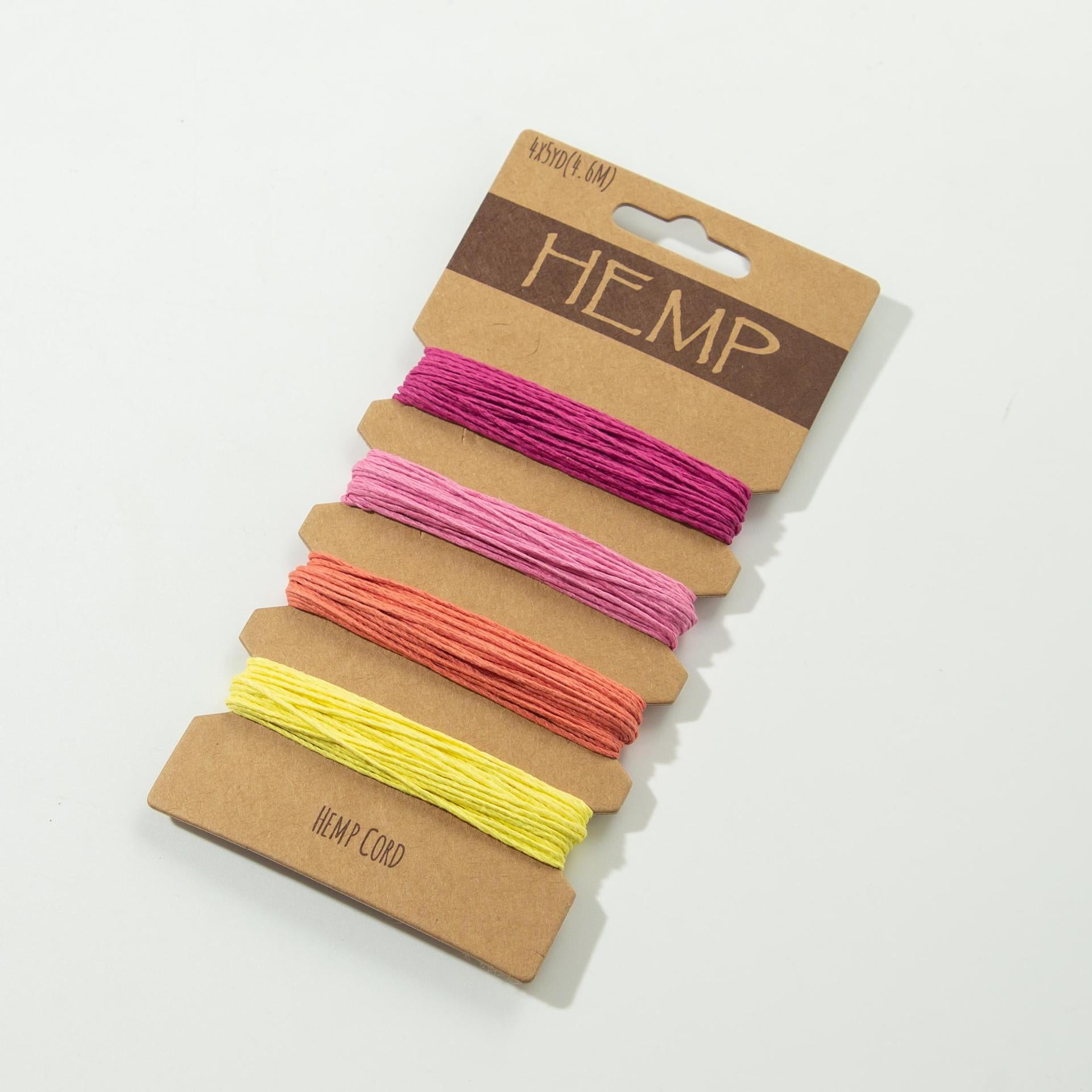Colored waxed hemp rope