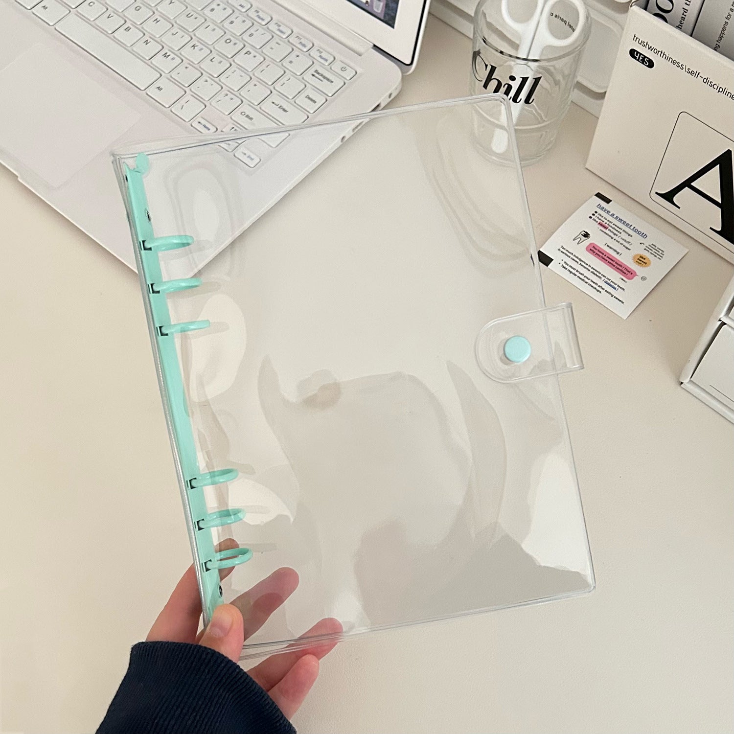 A5 clear binder, Clear PVC Refillable *not contain insert pages